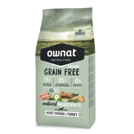 Ownat Prime Canine Adult grain Free Pollo Pavo