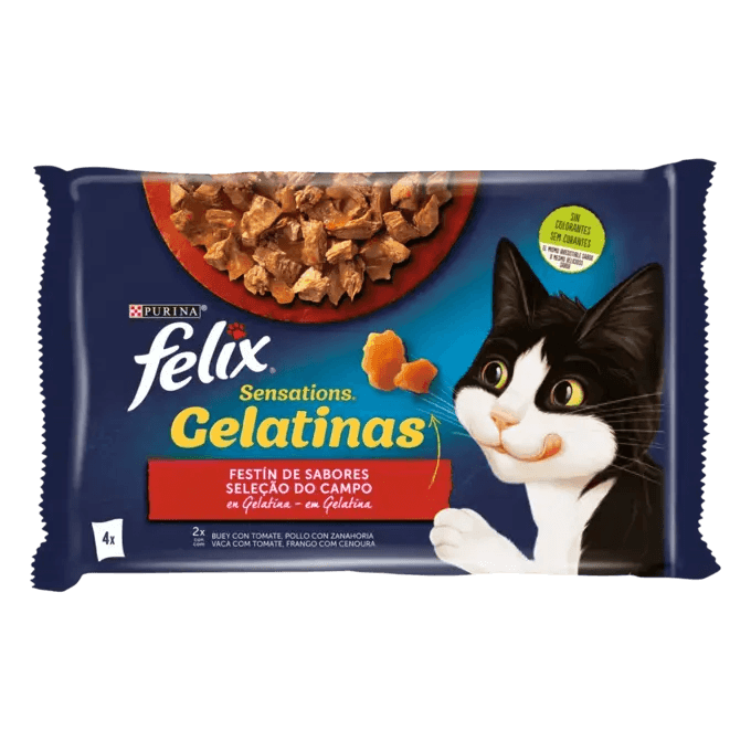 FELIX Sensations Festin de Sabores en Gelatina (48 x 85 gr)