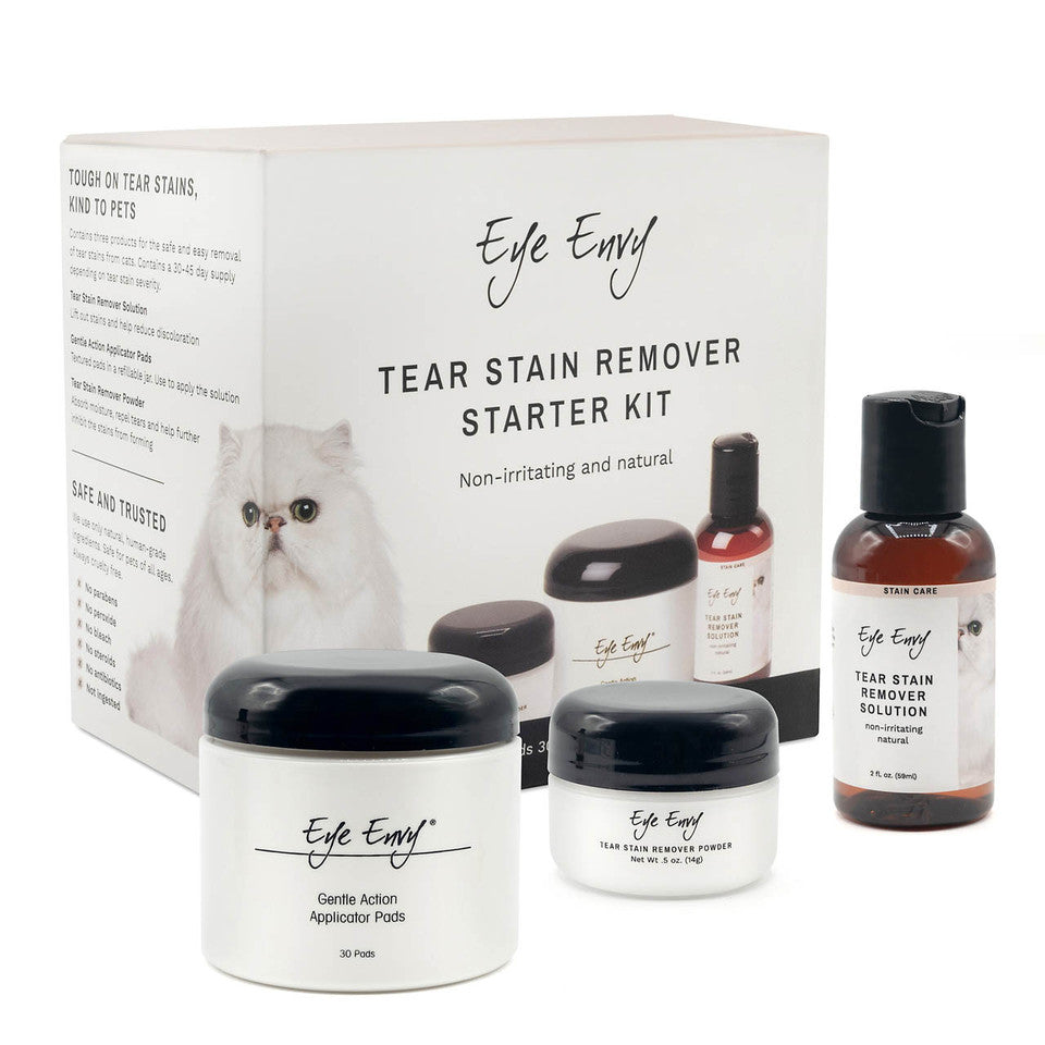 Kit de inicio removedor de manchas de lágrimas - Gato