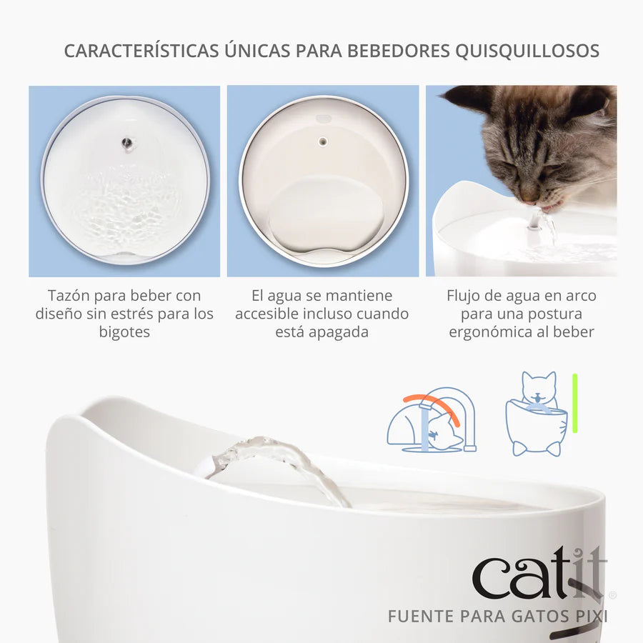 Catit Fuente para gatos Catit PIXI Color: Blanco