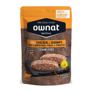 Ownat Wetline Feline Pollo Y Camaron - Pack 12 x 85gr