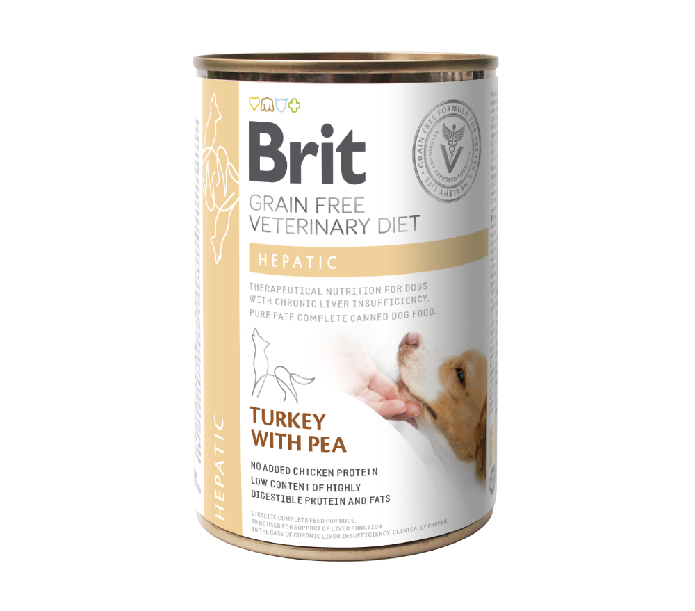 Brit HÚMEDO SG DV Perro HEPÁTICO Pavo