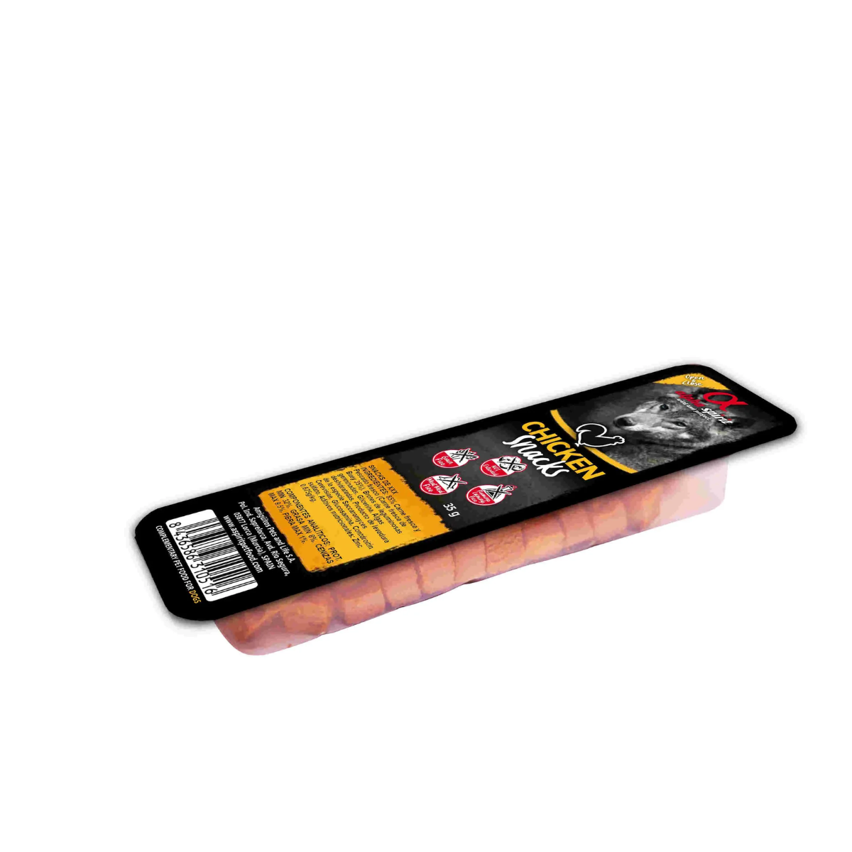 Alpha Spirit Snack De Pollo 16X35GR