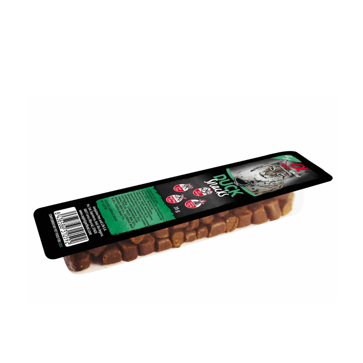 Alpha Spirit Gatos Pato Snacks 16X35Grs
