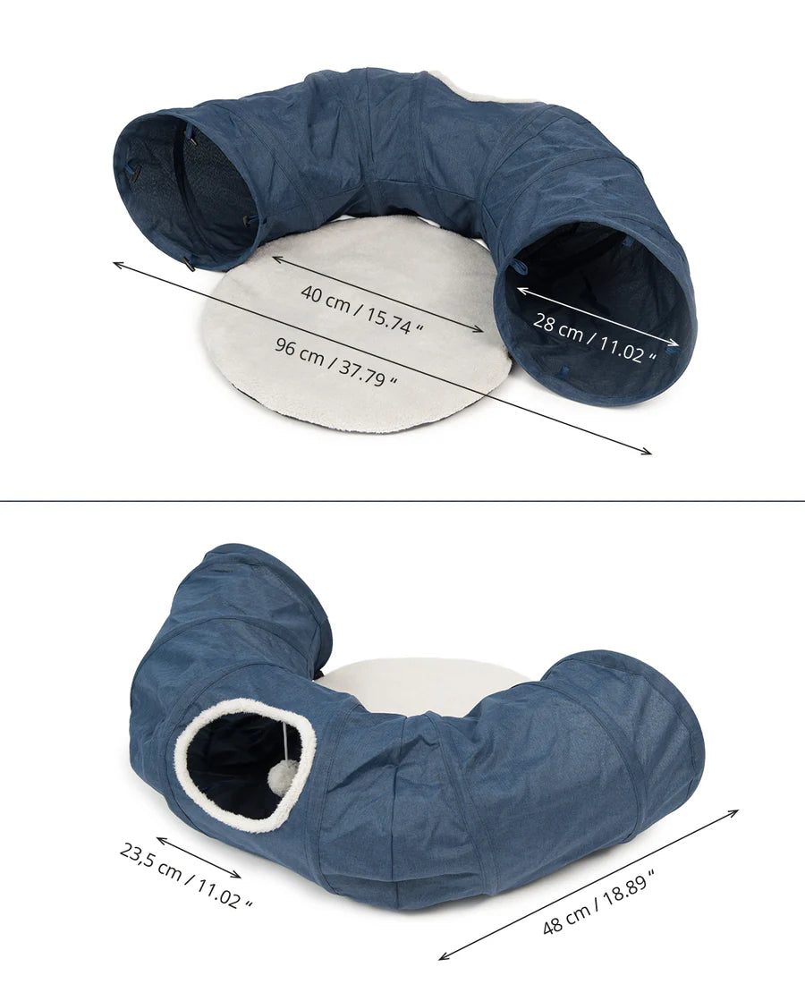 Catit Túnel para gatos con cojín Catit Vesper Tunnel Color: Azul