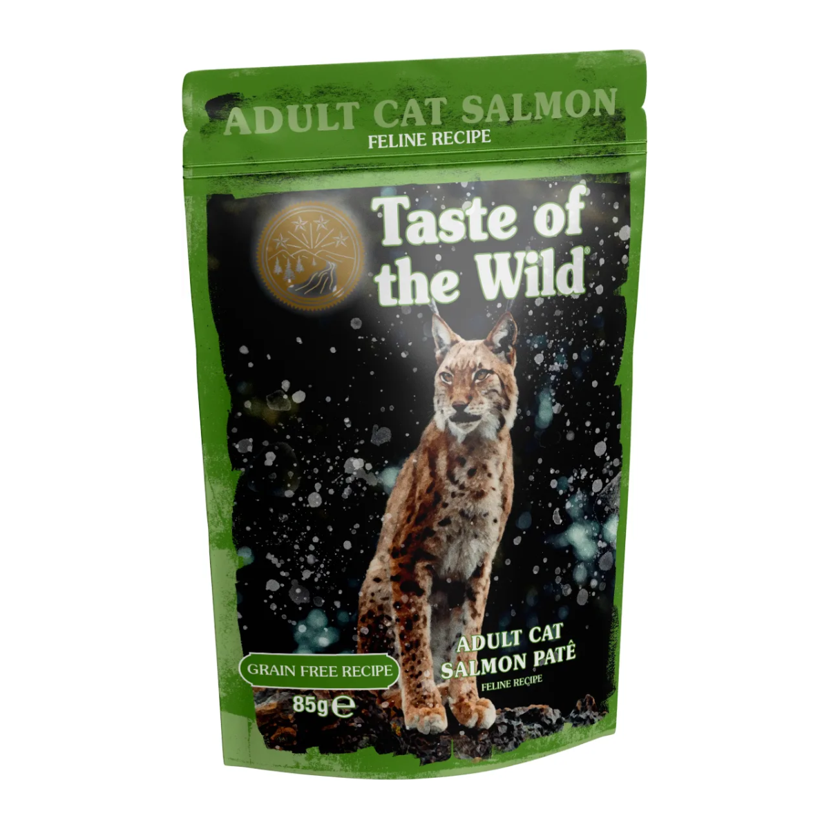 Taste Feline Adult Salmon Pate Pouch - Pack 12 x 85gr
