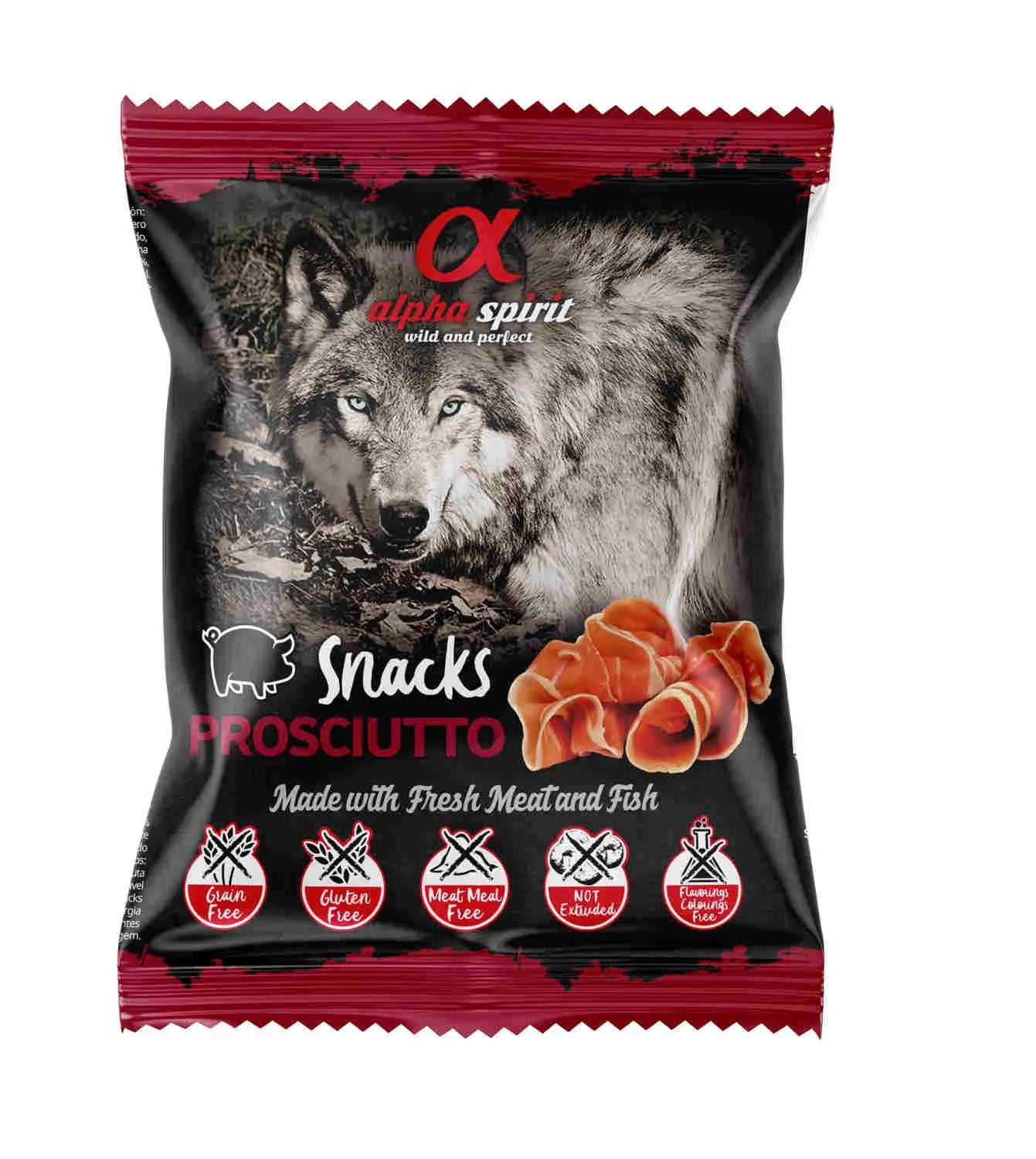 Alpha Spirit Canine Jamon Snacks 24X50Grs