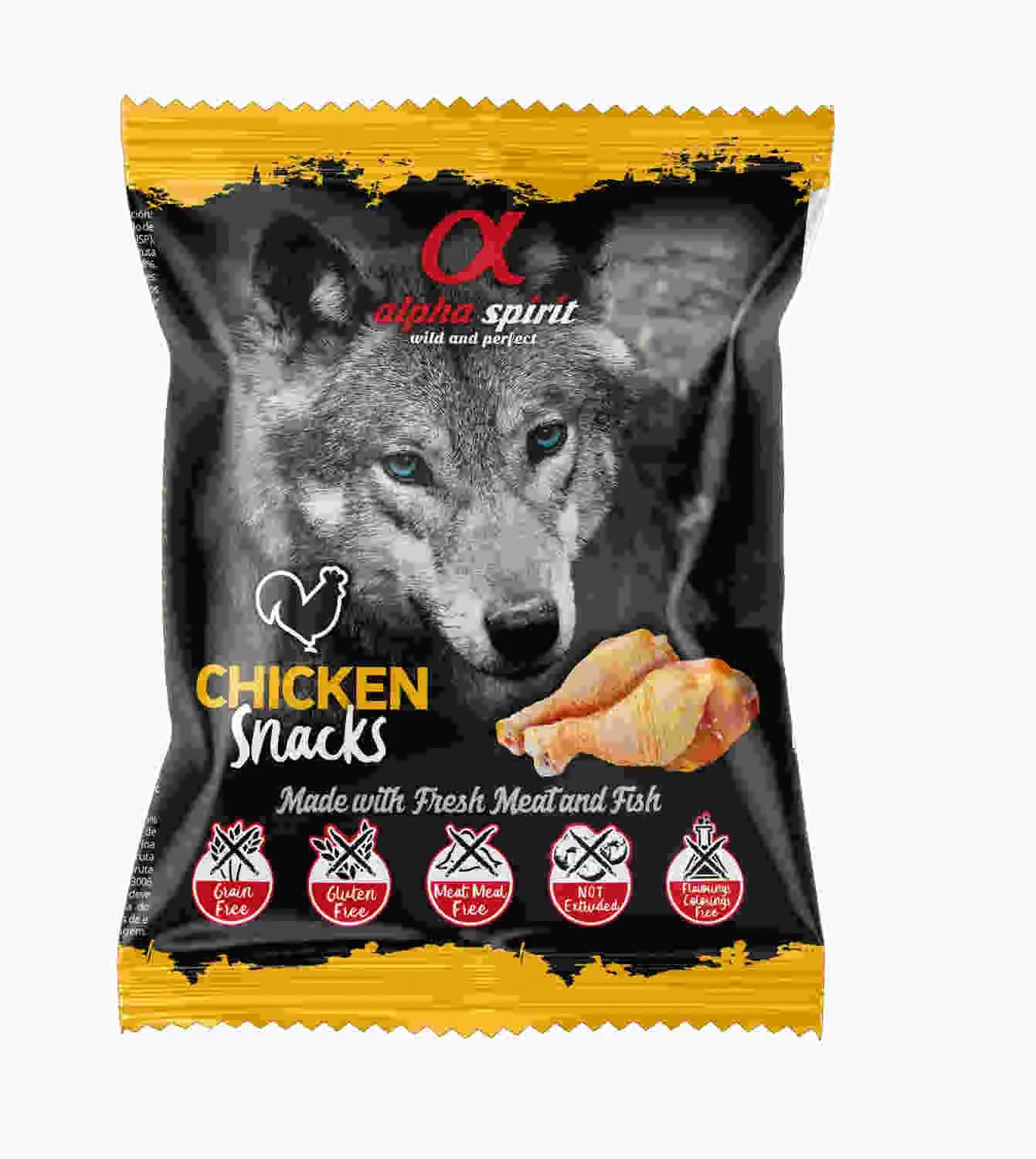 Alpha Spirit Canine Pollo Snacks 24X50Grs