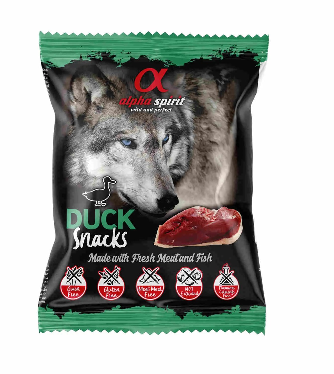 Alpha Spirit Canine Pato Snacks 24X50Grs