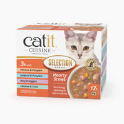 Catit Catit Cuisine Selection Guisos para Gatos - Pack Variado de 12