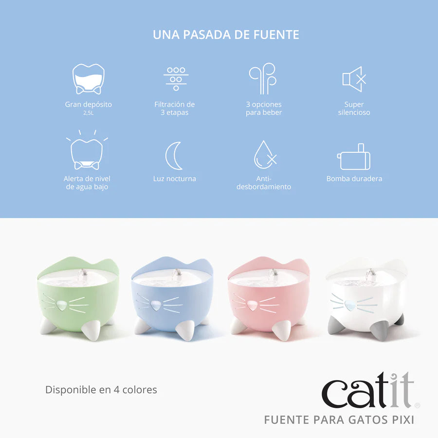 Catit Fuente para gatos Catit PIXI Color: Verde