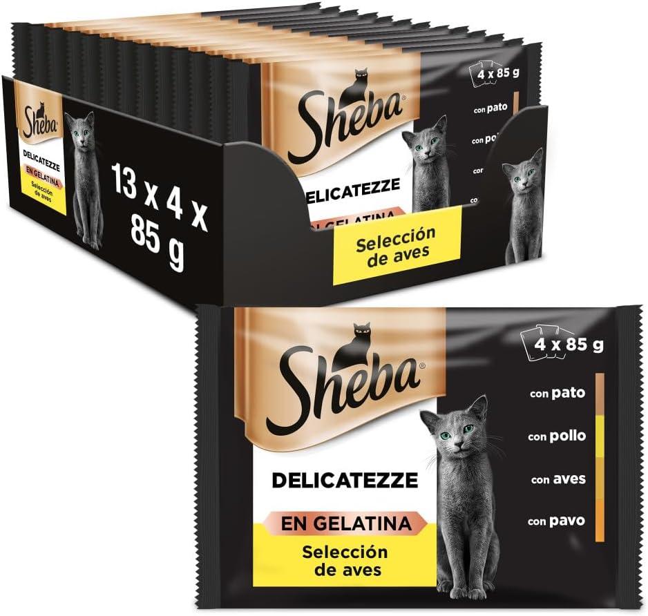 Sheba delicatezze Selección de aves en Gelatina 4x85gr