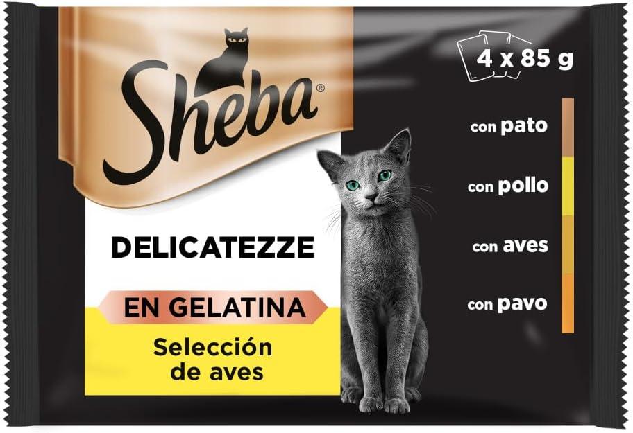 Sheba delicatezze Selección de aves en Gelatina 4x85gr
