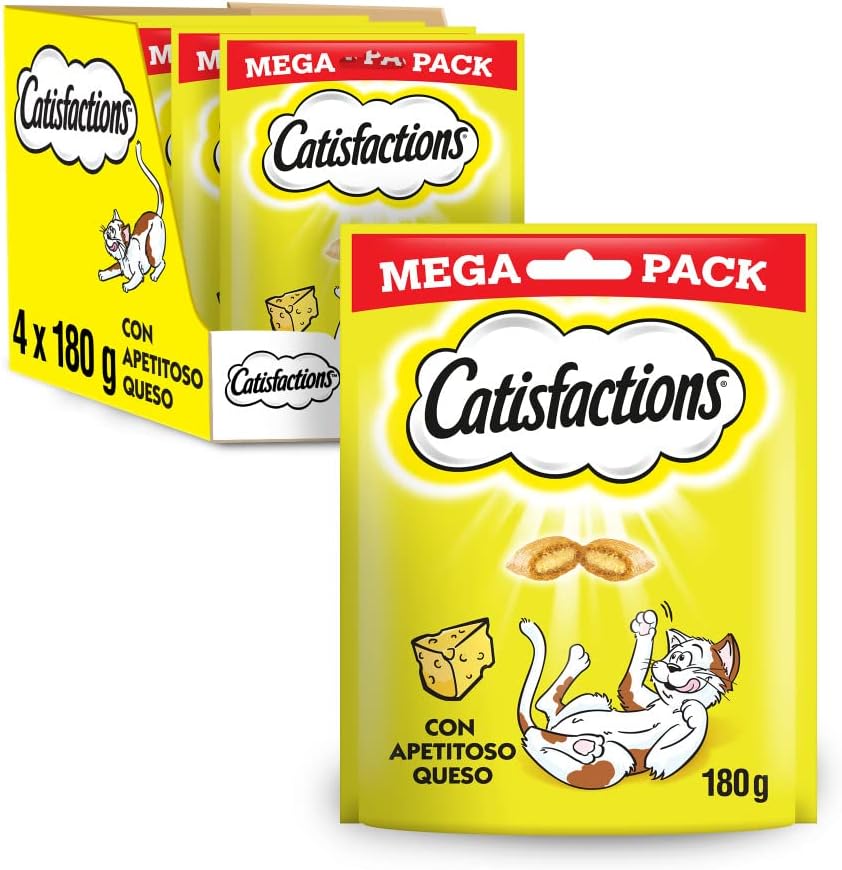 Catisfactions MAXI Pack Queso (4 x 180 g)