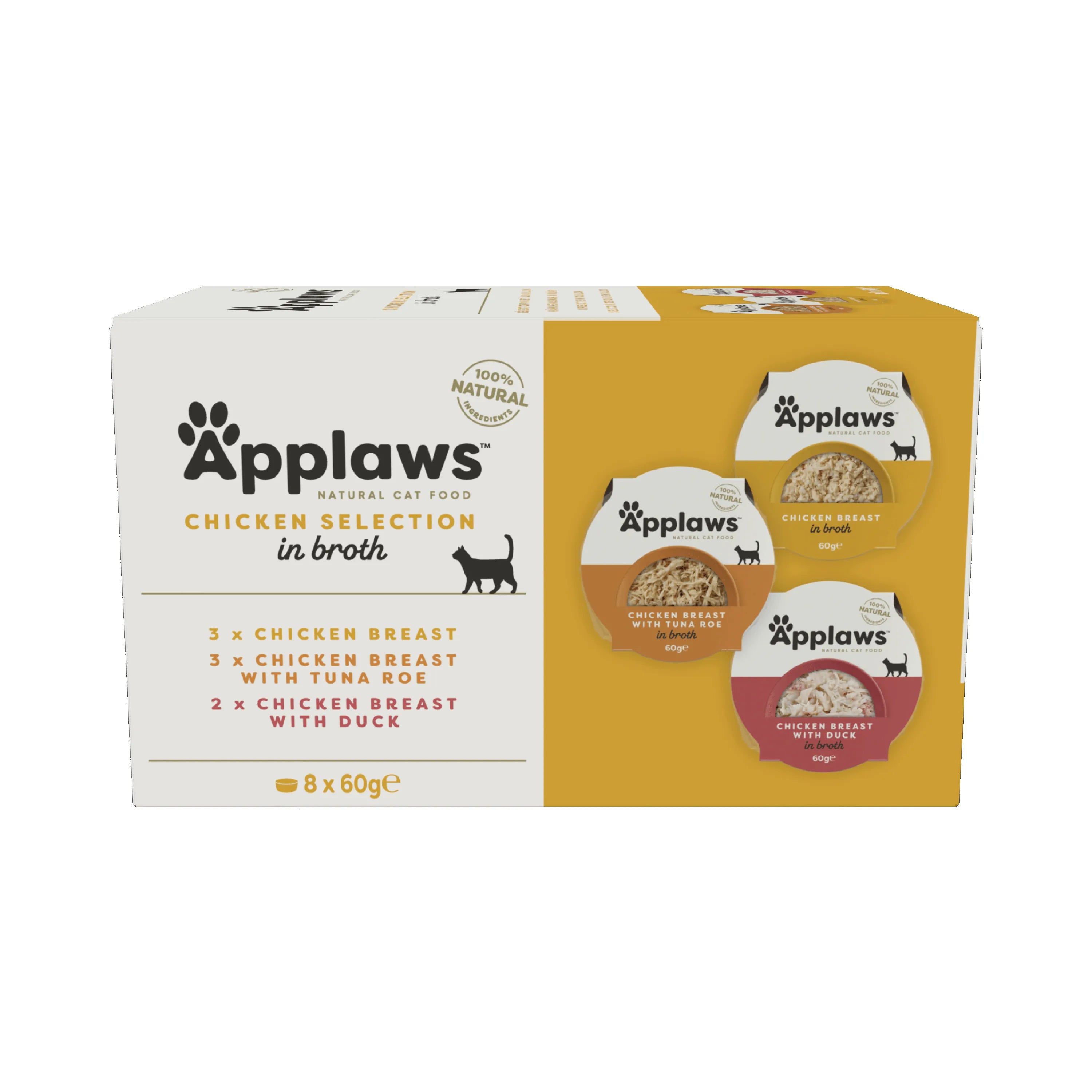 Applaws Cat Tarrina Multipack Seleccion Pollo 8X60