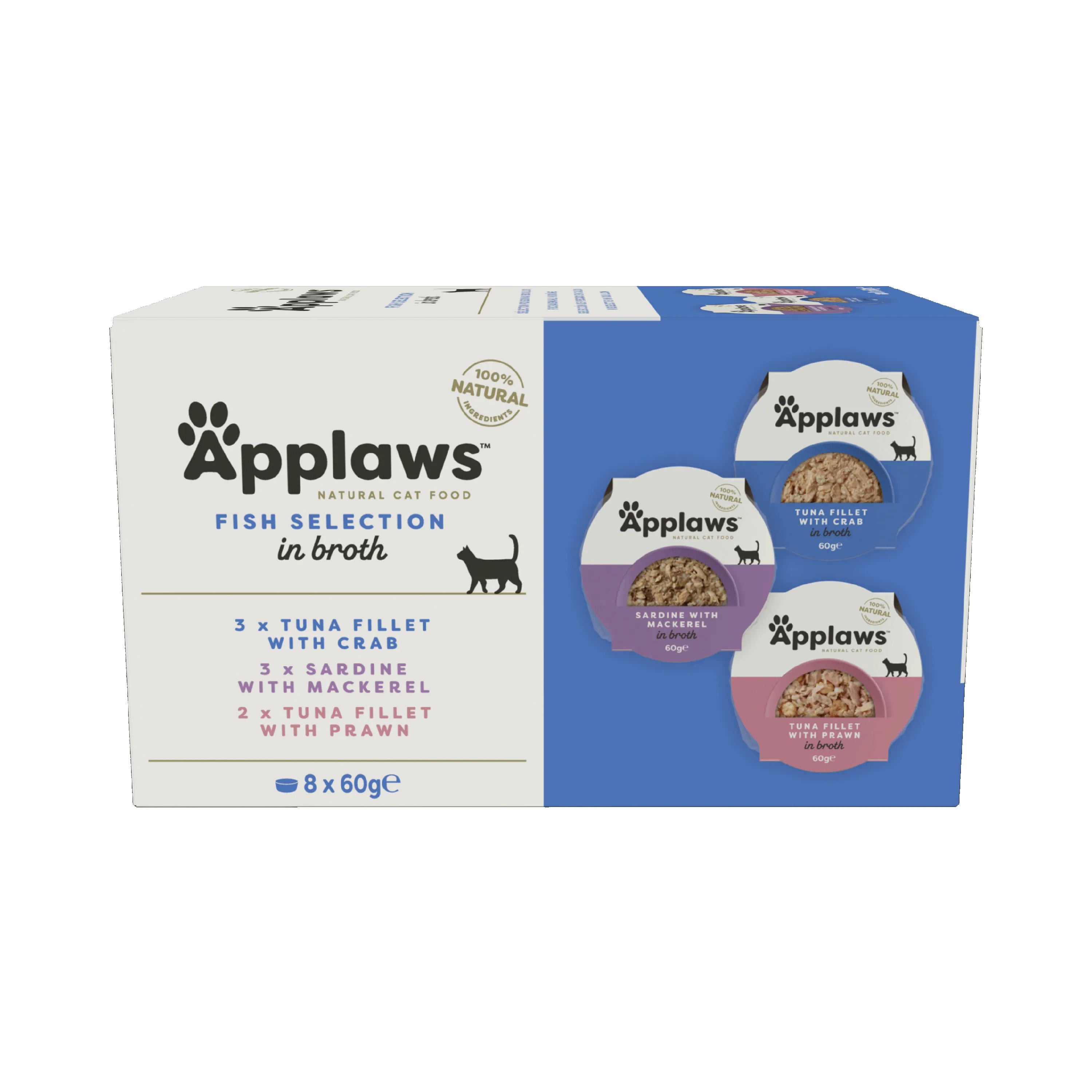 Applaws Cat Tarrina Multi Seleccion Pescado