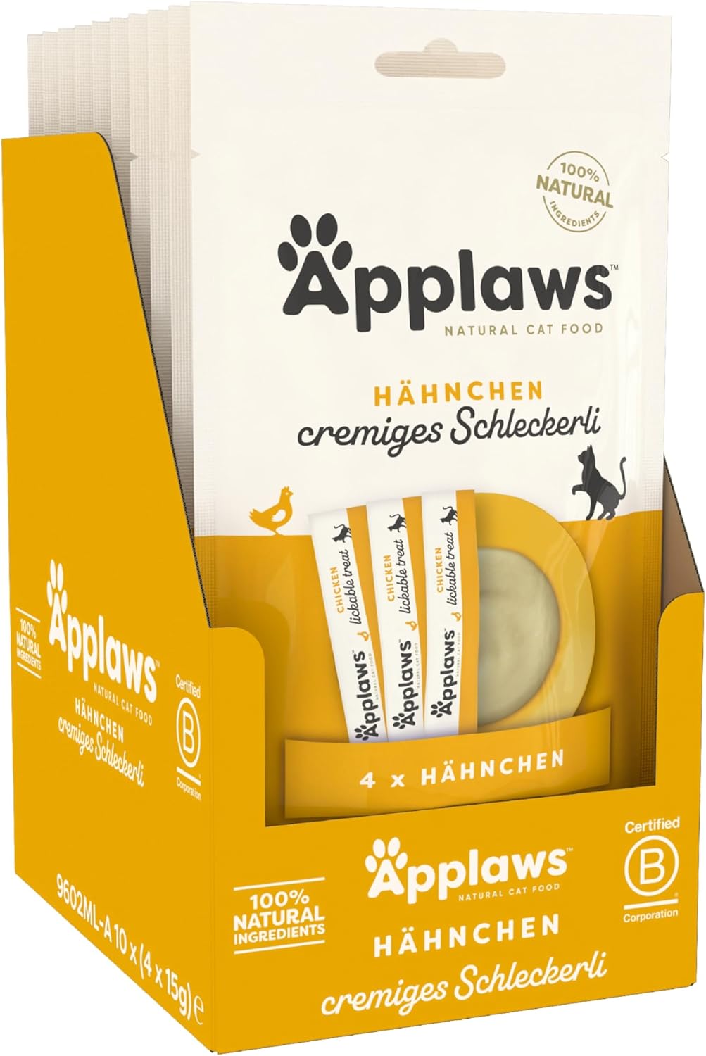 Applaws Cat Sobre Snack Pure De Pollo 40 sobres - 10X4X15GR