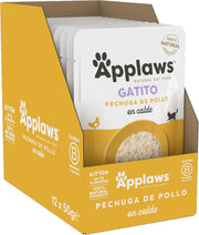 Applaws Kitten Sobre Pechuga De Pollo En Caldo - Pack 12 x 50 gr