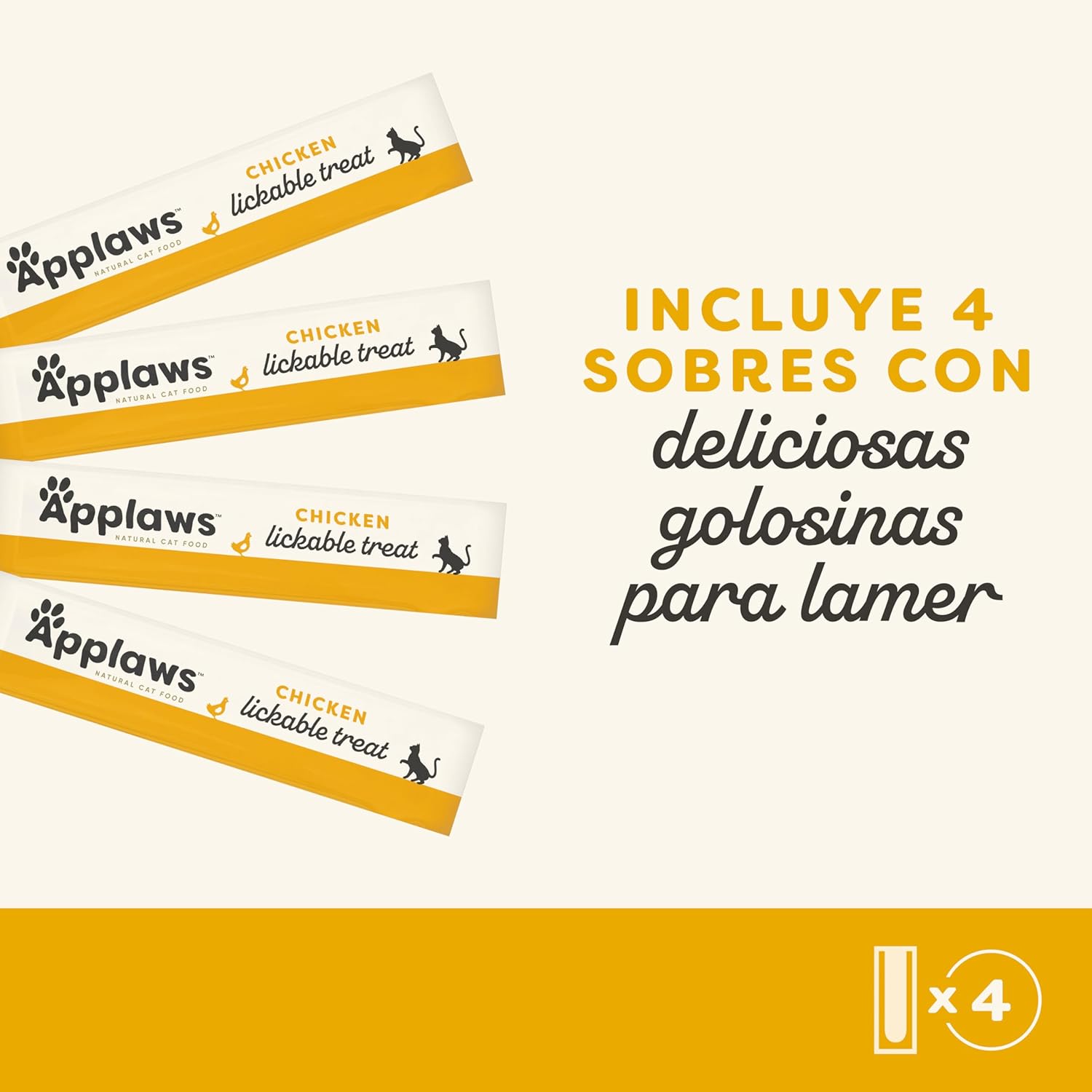 Applaws Cat Sobre Snack Pure De Pollo 40 sobres - 10X4X15GR