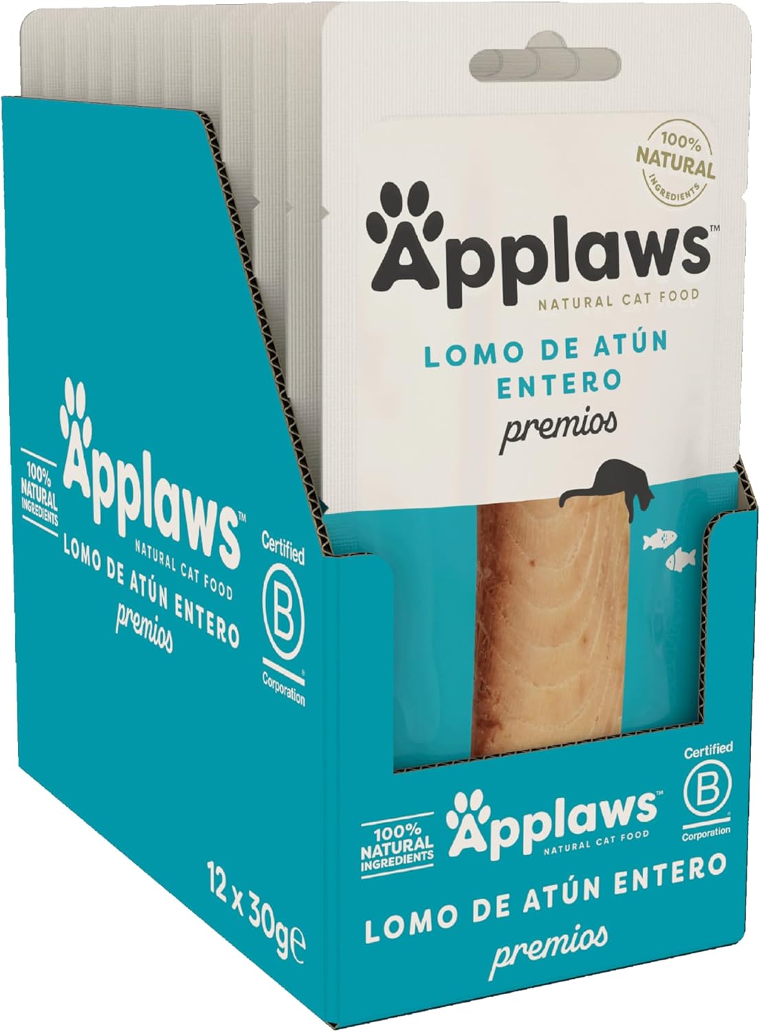 Applaws Cat Snack lomo Atun - Pack 12 x 30 gr