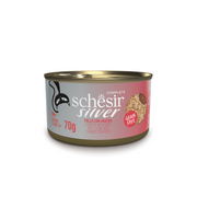 Schesir CAT SILVER Lata Pollo y Pato en Mousse & Filetes 70 g