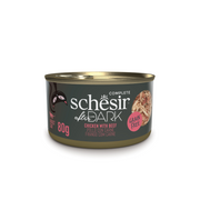 Schesir CAT AFTER DARK Lata Pollo y Ternera en Caldo 80 g