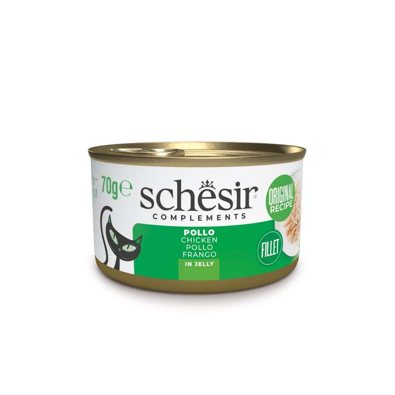 Schesir CAT Lata Filetes de Pollo en Gelatina 70 g