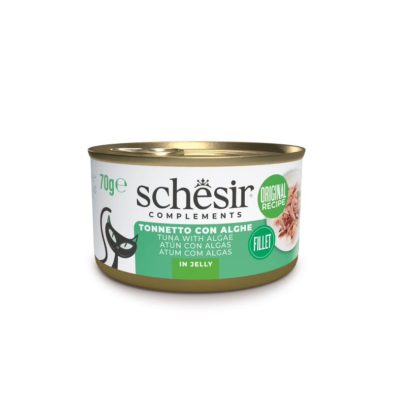 Schesir CAT Lata Atún con Algas en Gelatina 70 g
