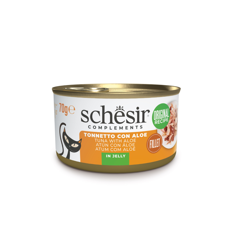 Schesir CAT Lata Atún con Aloe en Gelatina 70 g