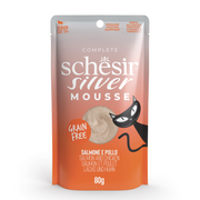 Schesir CAT SILVER MOUSSE Pouch Salmón y Pollo 80 g