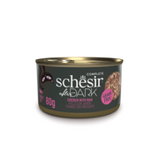 Schesir CAT AFTER DARK Lata Pollo y Jamón en Caldo 80 g
