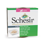 Schesir DOG PUPPY Lata Pollo con Aloe en Gelatina 150 g
