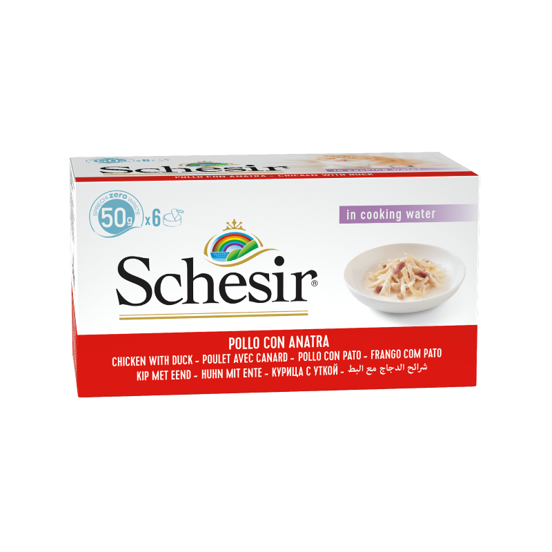 Schesir CAT PACK Pollo con Pato 6 x 50 g
