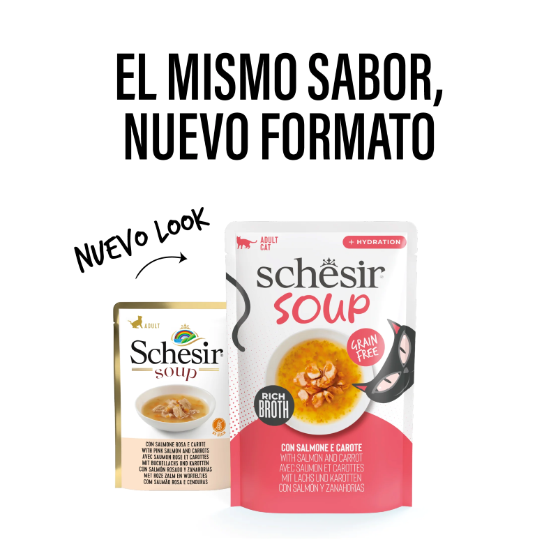 Schesir Sopa con Salmón y zanahorias 40 gr