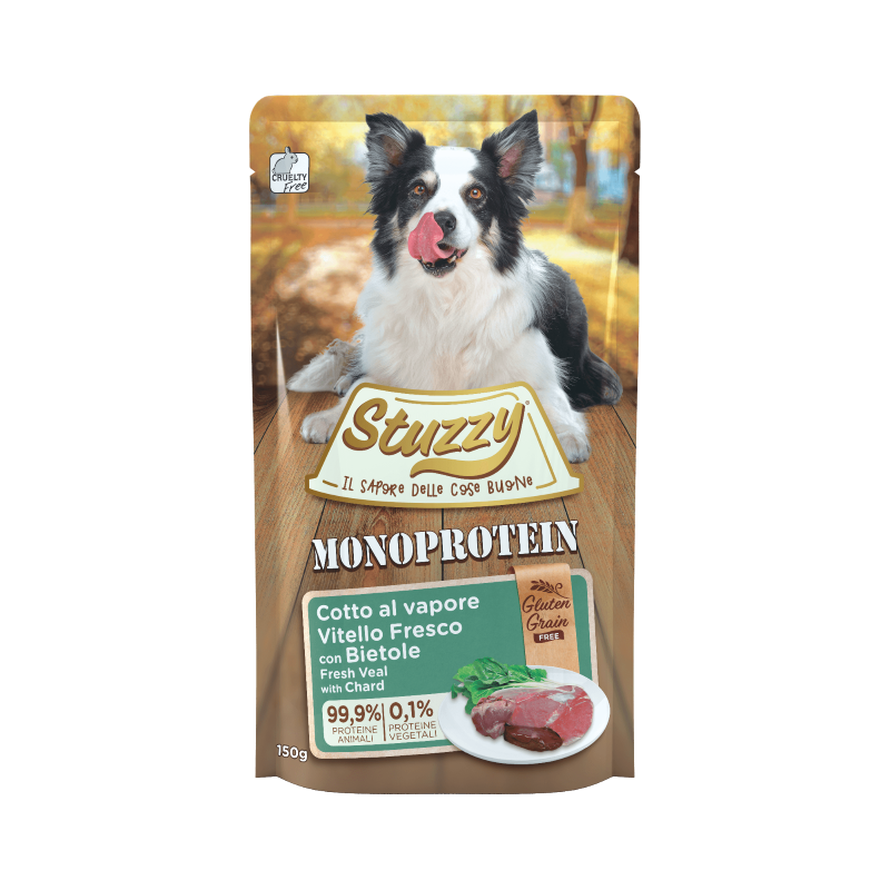 Stuzzy DOG MONOPROTEIN Pouch Ternera y Acelgas 150 g