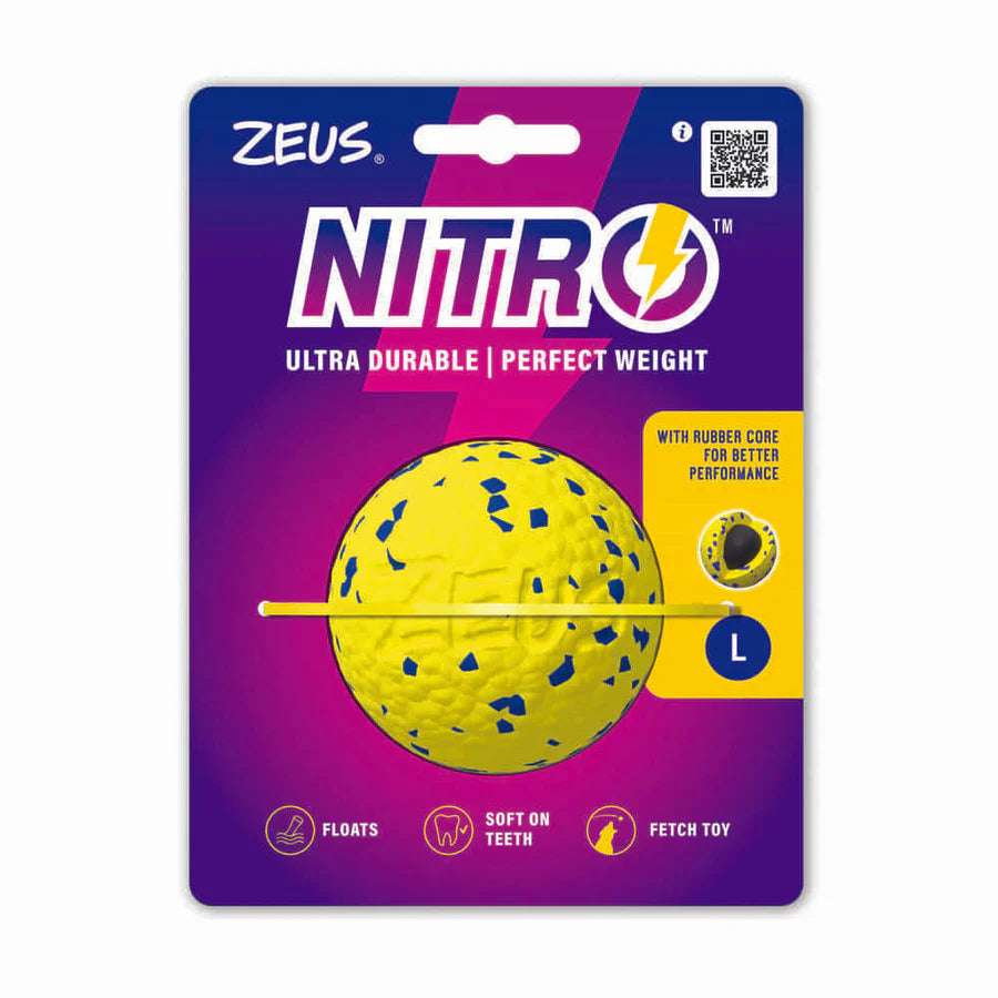 Zeus Nitro Pelotas ligeras y resistentes con núcleo de goma Alias: Zeus Nitro™ Bola Lastrada, L, Ø7,6cm