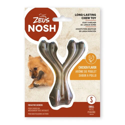 Zeus Hueso en forma de Y mordedor con aroma Zeus Nosh Strong Sabor: Pollo Tamaño: 18cm