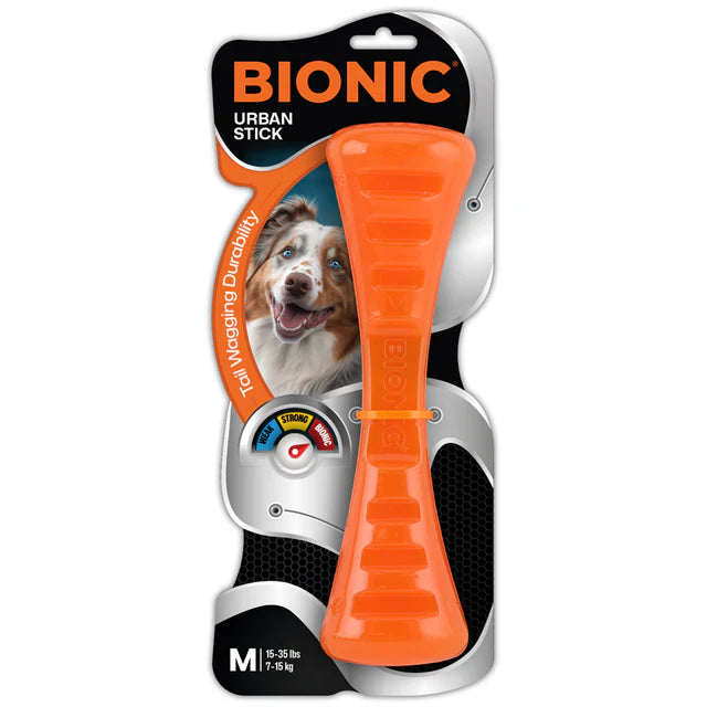 Juguetes ultra resistentes para perros BIONIC Urban Stick M