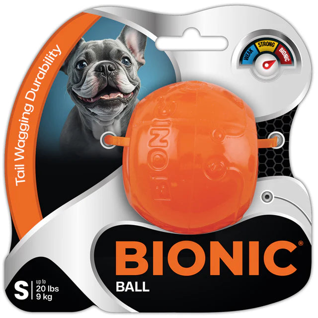 BIONIC Juguetes ultra resistentes para perros BIONIC Pelota Tamaño: S