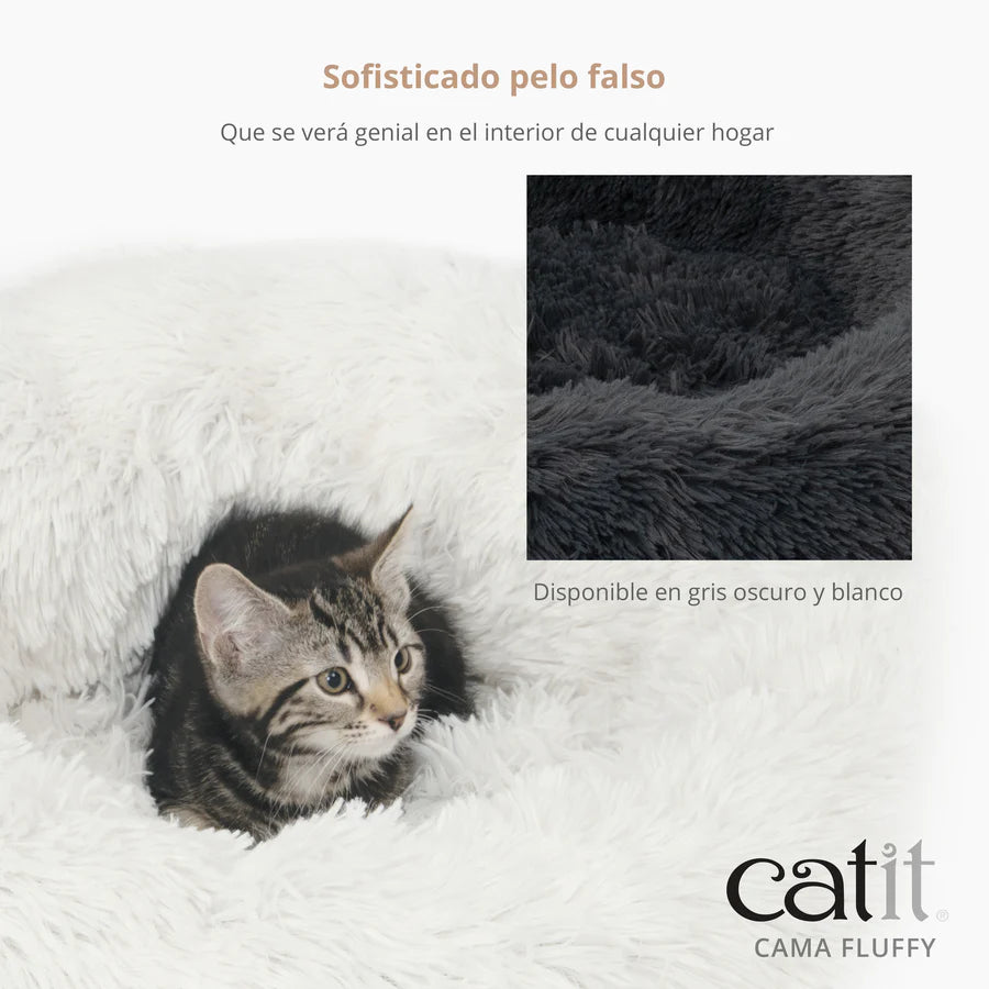 Catit Cama para gatos Catit Fluffy Color: Blanco