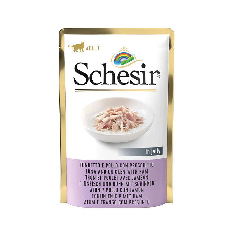 Schesir Atún Pollo y Jmaón en Gelatina 85 gr