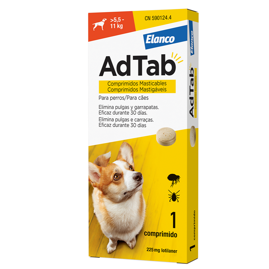 ADTAB 225mg Perro (5,5 a 11 kg) (1 comprimido)