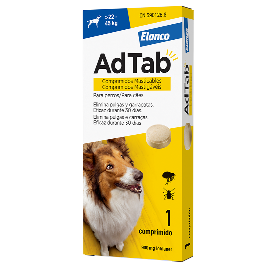 ADTAB 900mg Perro (22 a 45 kg) (1 comprimido)