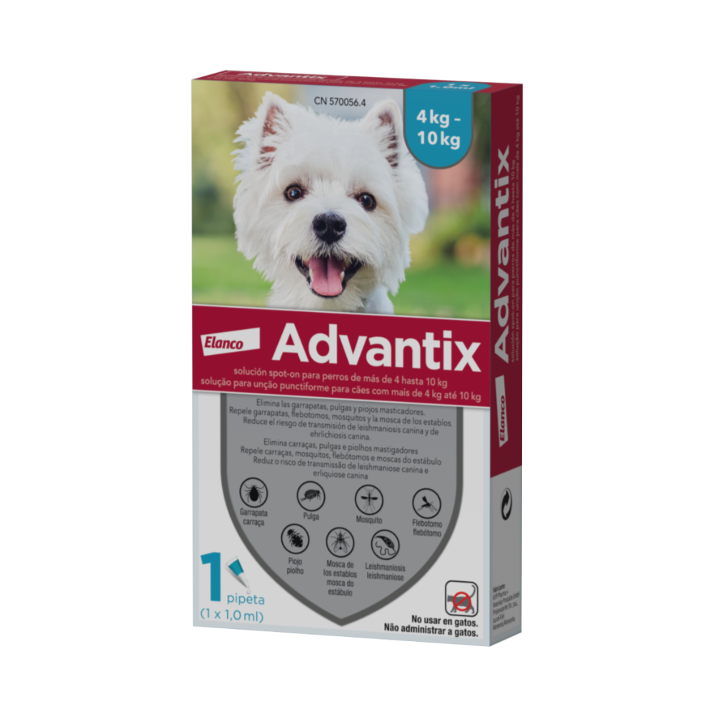 ADVANTIX Perro (4 a 10 kg) (1 pipeta)