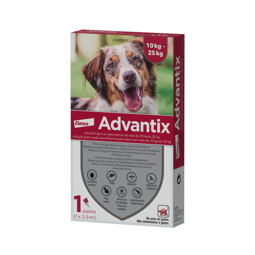 ADVANTIX Perro (10 a 25 kg) (1 pipeta)