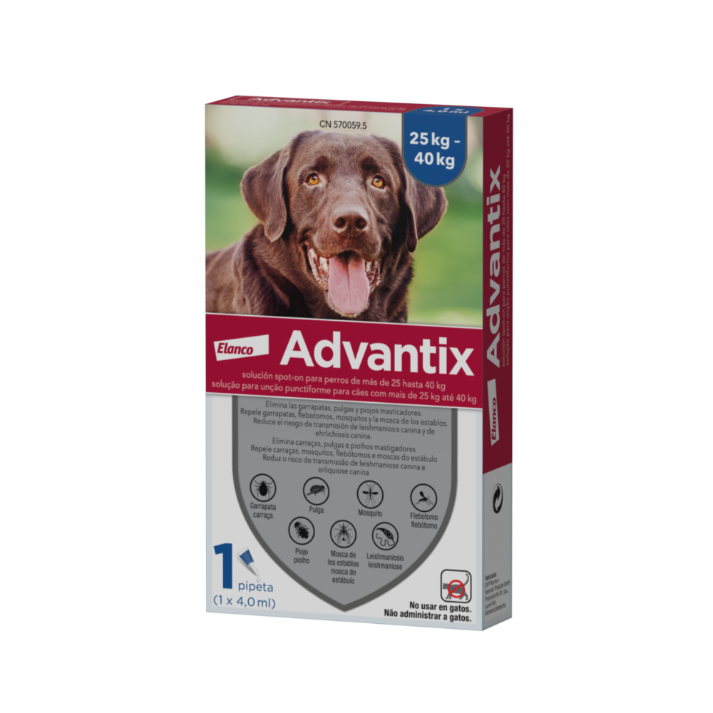 ADVANTIX Perro (+25 kg) (1 pipeta)