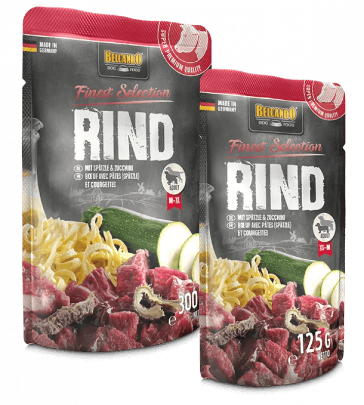 Belcando Ternera con pasta al huevo y calabacín Finest Selection