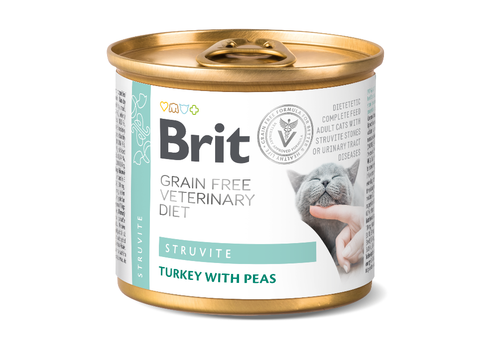 Brit HÚMEDO SG DV Gato ESTRUVITA Pavo (6 x 200 g)