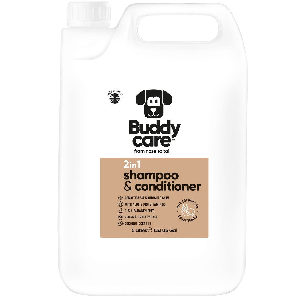 2 in 1 Dog SHAMPOO/CONDITIONER Buddycare (5L)