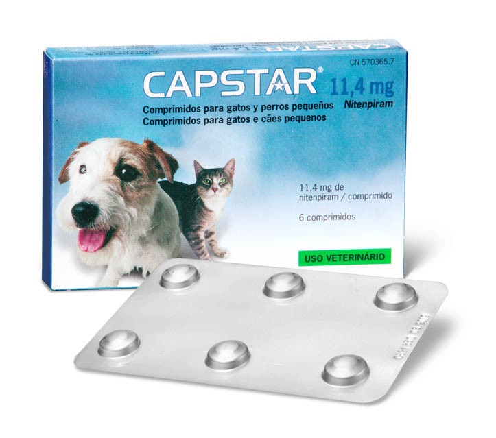 CAPSTAR 11,4 mg gato y perro (6 comprimidos)